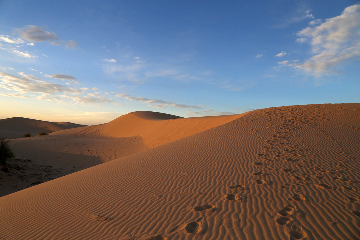 Sand dune sunset at Monahans Sandhills State Park, TX