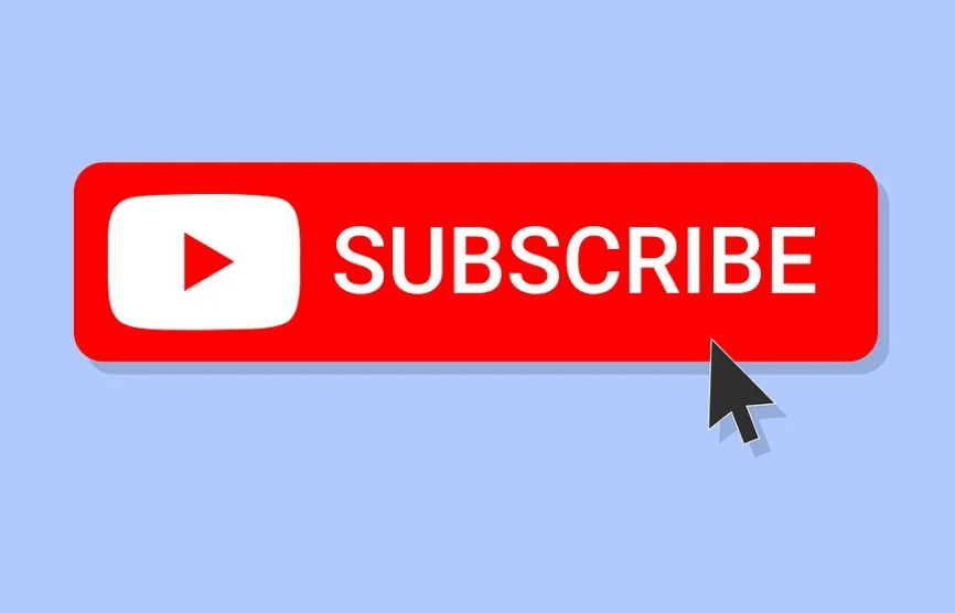 A YouTube subscribe button