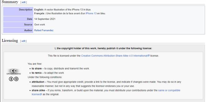 Wikipedia CC license